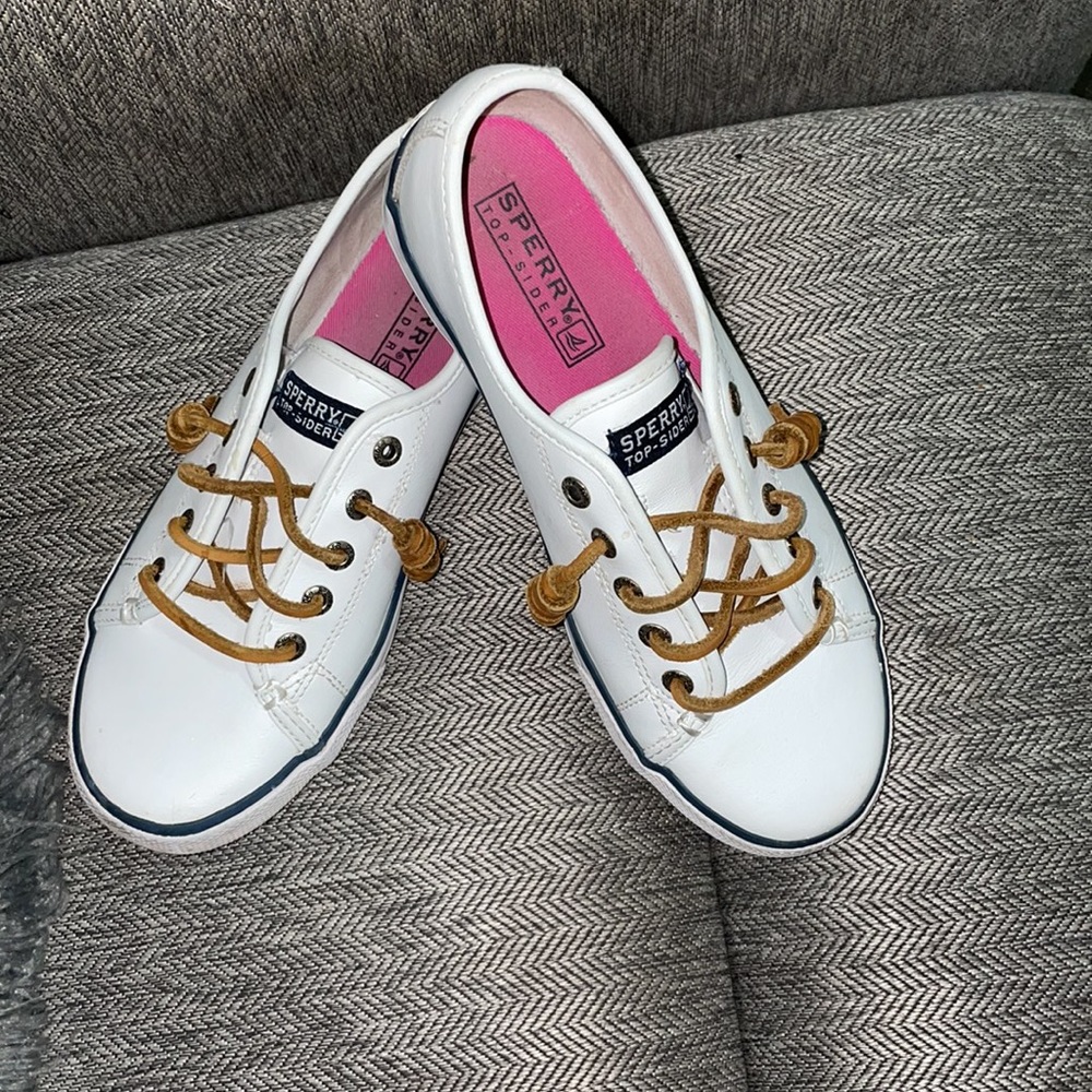 Sperry Shoes | Girls Sperry Leather Topsider Shoes